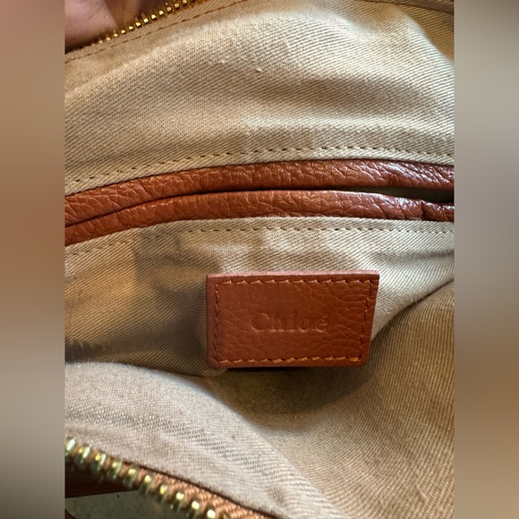 Chloe Marcie Brown Leather Shoulder Bag - Picture 7 of 16
